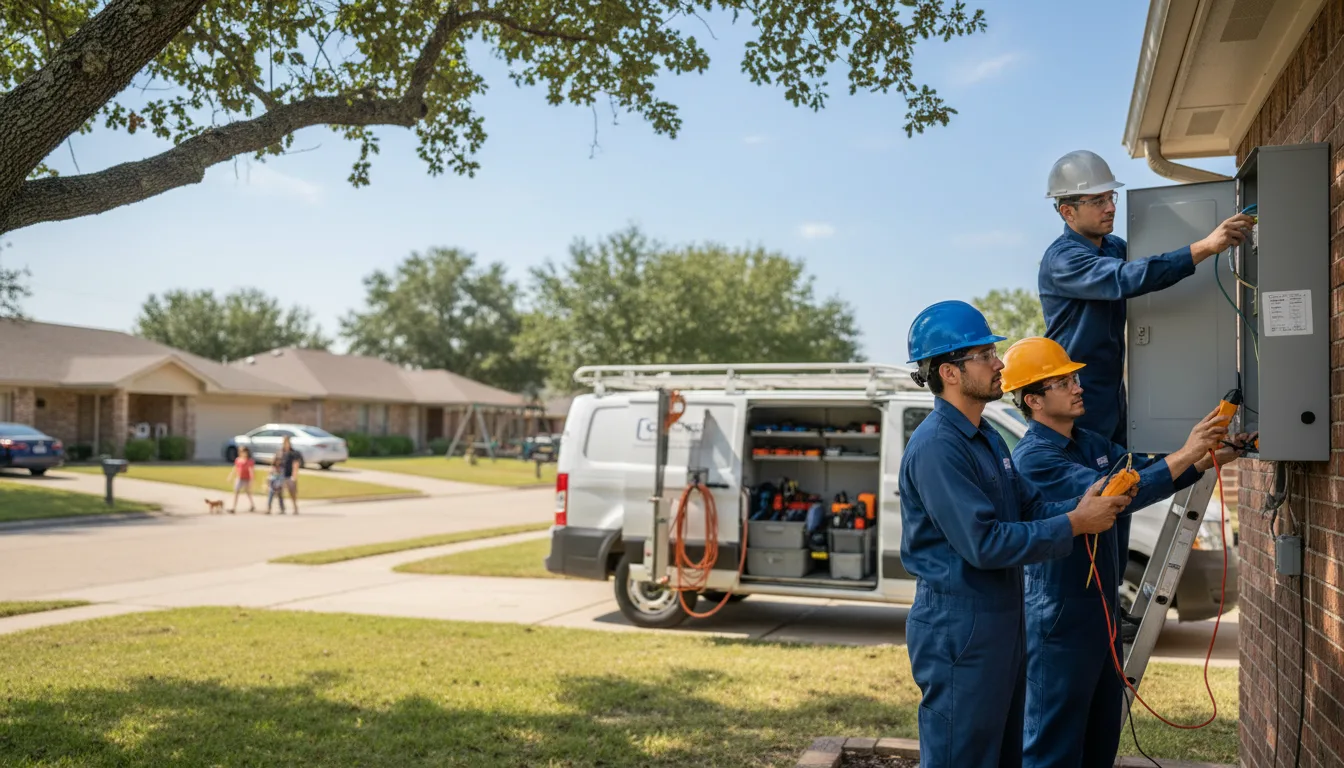 Certified electrician providing emergency electrical services in Staplehurst, NE